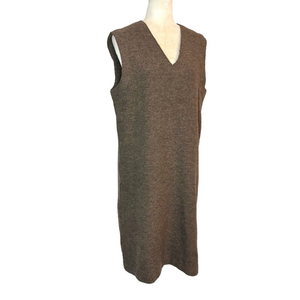 Spanner brown wool dress